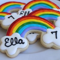 Personalized Rainbow Cookies